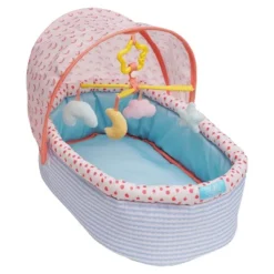 Manhattan Toy Stella Collection Soft Baby Doll Crib With Removable Canopy And Mobile For 12" To 15" Baby Dolls -FUNKO Shop GUEST 028db0a7 1c7d 4993 bcb8 998fbd179520