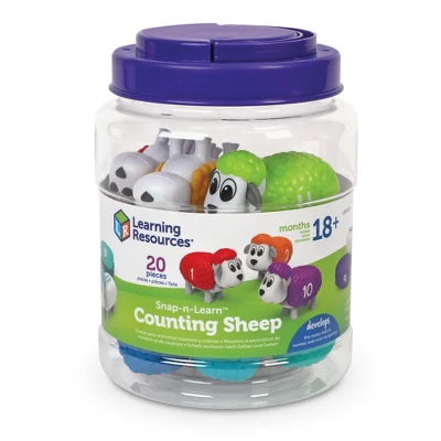 Learning Resources Snap-n-Learn Counting Sheep, Fine Motor, Counting & Sorting Toy, Easter Basket Toy, Ages 18 Mos+ 3 Learning Resources Snap-n-Learn Counting Sheep, Fine Motor, Counting & Sorting Toy, Easter Basket Toy, Ages 18 Mos+ - Image 3
