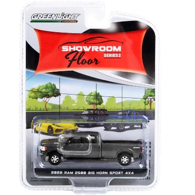 2022 RAM 2500 Big Horn Sport 4X4 Truck Granite Crystal Gray Metallic "Showroom Floor" 1/64 Diecast Model Car By Greenlight 2 2022 RAM 2500 Big Horn Sport 4X4 Truck Granite Crystal Gray Metallic "Showroom Floor" 1/64 Diecast Model Car By Greenlight - Image 2