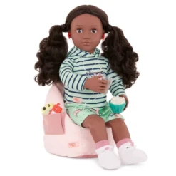 Our Generation Bean Bag Chair Furniture Accessory Set For 18" Dolls