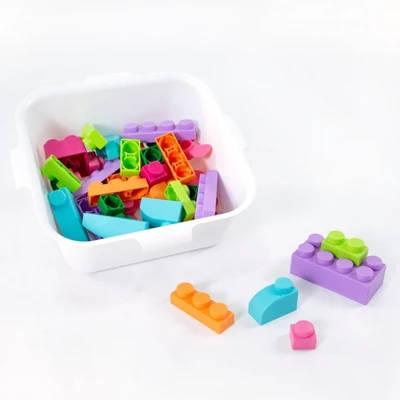 UNiPLAY Soft Building Blocks With Toy Storage Box — Learning Blocks, Baby Teething And Sensory Toy Creative Set For Ages 1 Year Old And Up, 42pc Set 6 UNiPLAY Soft Building Blocks With Toy Storage Box — Learning Blocks, Baby Teething And Sensory Toy Creative Set For Ages 1 Year Old And Up, 42pc Set - Image 6