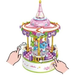 Contixo BK02 Carousel Building Block Set With Music Box - 488 PCS -FUNKO Shop GUEST 0a30ac8e 70b8 445e 9146 b7317ff09a94