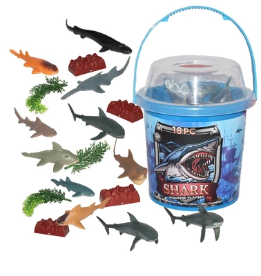 Wild Republic Bucket Shark Animal Figure, 8 Inches 1 Wild Republic Bucket Shark Animal Figure, 8 Inches