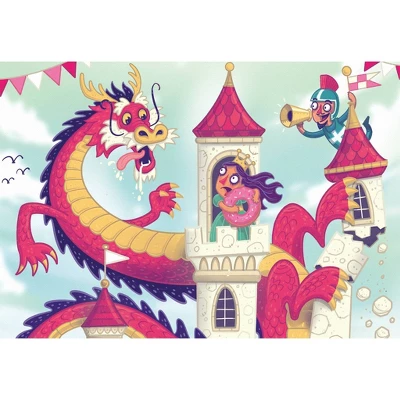 Ravensburger Puzzle & Play: The Donut Dragon Jigsaw Puzzle Play Set - 2 X 24pcs 2 Ravensburger Puzzle & Play: The Donut Dragon Jigsaw Puzzle Play Set - 2 X 24pcs - Image 2