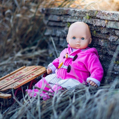 The Queen's Treasures 15 Inch Baby Doll Clothes Pink & Cream Overalls Set 2 The Queen's Treasures 15 Inch Baby Doll Clothes Pink & Cream Overalls Set - Image 2