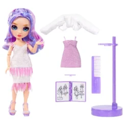 Rainbow High Fantastic Fashion Violet Willow 11" Fashion Doll W/ Playset