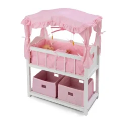 Badger Basket Doll Canopy Crib With Mobile & Storage Bins -FUNKO Shop GUEST 16503c53 5ace 4ccb 9f5e be98d0089b9f