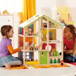 Hape Wooden All Season/4 Season 6 Tier Unfurnished Dollhouse Kids Play House For Children Ages 3 Years And Up, Multicolored -FUNKO Shop GUEST 179131a9 9f5f 4659 9c66 6f85841fbeae