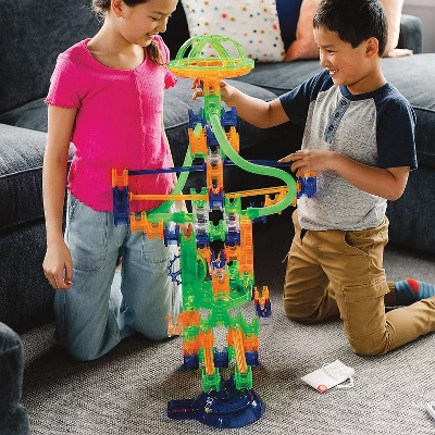 MindWare Q-BA-Maze 2.0 Grand Prix Racing Marble Run Building Set - Ages 6 And Up - Over 100 Pieces Included 2 MindWare Q-BA-Maze 2.0 Grand Prix Racing Marble Run Building Set - Ages 6 And Up - Over 100 Pieces Included - Image 2