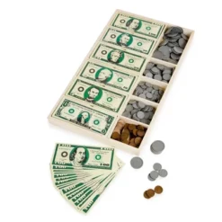 Melissa & Doug Play Money Set - Educational Toy With Paper Bills And Plastic Coins (50 Of Each Denomination) And Wooden Cash Drawer For Storage -FUNKO Shop GUEST 1b1c7c1b 2b88 4bbd 8748 9b8ee9279700