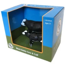 Big Country Toys 1/20 Black Baldy Cow And Calf 429