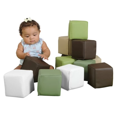 Children's Factory Soft Toddler Blocks In Nature Inspired Colors - Set Of 15 1 Children's Factory Soft Toddler Blocks In Nature Inspired Colors - Set Of 15