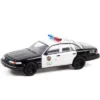 1992 Ford Crown Victoria Police Interceptor Black And White (LAPD) "Drive" (2011) Movie 1/64 Diecast Model Car By Greenlight