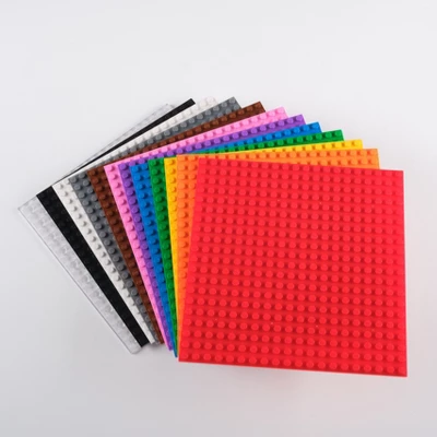 Strictly Briks Toy Building Block - Classic Stackable Half Circle, Triangle, Square Baseplates (96-pieces) 2 Strictly Briks Toy Building Block - Classic Stackable Half Circle, Triangle, Square Baseplates (96-pieces) - Image 2