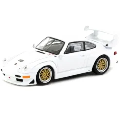 Porsche 911 GT2 White "Collab64" Series 1/64 Diecast Model Car By Schuco & Tarmac Works