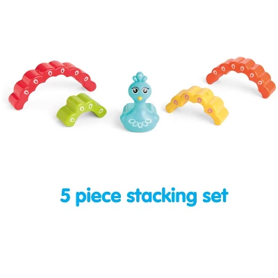 Kidoozie Rainbow Peacock Stacker, Many Ways To Stack, Colorful And Engaging Play, Easy To Grasp, For Ages 12 Months And Up 5 Kidoozie Rainbow Peacock Stacker, Many Ways To Stack, Colorful And Engaging Play, Easy To Grasp, For Ages 12 Months And Up - Image 5