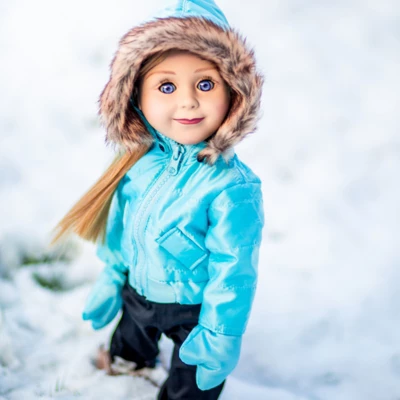 The Queen's Treasures 18 Inch Doll Complete 6 Pc Blue Ski Wear Clothes 6 The Queen's Treasures 18 Inch Doll Complete 6 Pc Blue Ski Wear Clothes - Image 6
