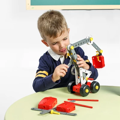 Miniland Educational Mecaniko, Vehicle Building Set, 81 Pieces 1 Miniland Educational Mecaniko, Vehicle Building Set, 81 Pieces