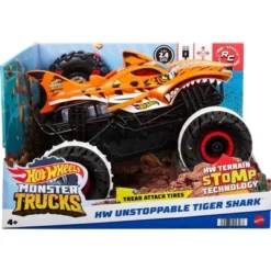Hot Wheels Monster Trucks 1:15 Scale Remote Control Unstoppable Tiger Shark Vehicle -FUNKO Shop GUEST 23e52047 2603 4991 80a3 72de86d749c7