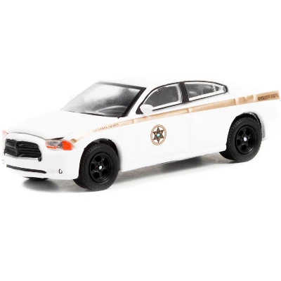 2011 Dodge Charger Pursuit White "Absaroka County Sheriff's Department" "Hobby Exclusive" 1/64 Diecast Model Car By Greenlight 1 2011 Dodge Charger Pursuit White "Absaroka County Sheriff's Department" "Hobby Exclusive" 1/64 Diecast Model Car By Greenlight