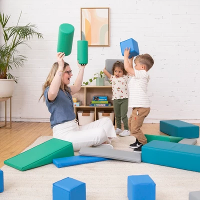 ECR4Kids SoftZone Building Foam Blocks, Large Unit-Style Soft Builder Blocks, 16-Piece 5 ECR4Kids SoftZone Building Foam Blocks, Large Unit-Style Soft Builder Blocks, 16-Piece - Image 5