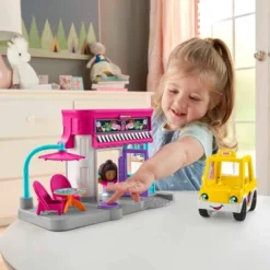 Fisher Price Fisher-Price Little People Barbie City Adventures Cafe And Cab Playset