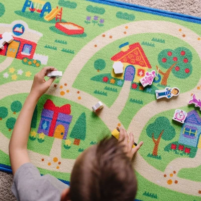 Melissa & Doug Blues Clues & You! Blue's Neighborhood Activity Rug 1 Melissa & Doug Blues Clues & You! Blue's Neighborhood Activity Rug