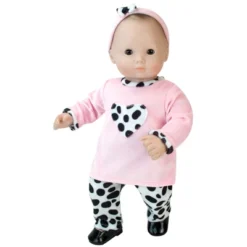 Sophia’s 3 Piece Dalmatian Print Set For 15" Dolls, Pink