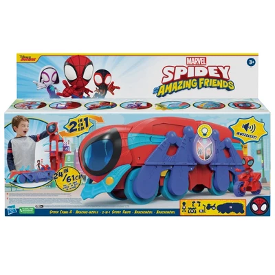 Spider-Man Spidey And His Amazing Friends Spider Crawl-R 2-in-1 Deluxe Headquarters Playset 2 Spider-Man Spidey And His Amazing Friends Spider Crawl-R 2-in-1 Deluxe Headquarters Playset - Image 2