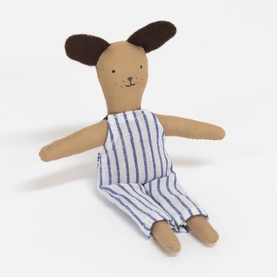 Meri-Meri Meri Meri Stripy Puppy Mini Suitcase Doll (Pack Of 1) 2 Meri-Meri Meri Meri Stripy Puppy Mini Suitcase Doll (Pack Of 1) - Image 2