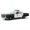 1977 Dodge Monaco "Metropolitan Police" Black & White "The Terminator" (1984) Movie 1/24 Diecast Model Car By Greenlight