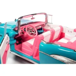 1957 Chevrolet Bel Air Convertible Aqua Blue W/Pink Interior Barbie Silver Screen Machines 1/18 Diecast Model Car By Auto World 7 1957 Chevrolet Bel Air Convertible Aqua Blue W/Pink Interior Barbie Silver Screen Machines 1/18 Diecast Model Car By Auto World -FUNKO Shop GUEST 307db55f 601c 4b52 8251 5ac445c35eef