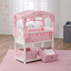 Badger Basket Doll Canopy Crib With Mobile & Storage Bins -FUNKO Shop GUEST 30b0e111 3441 4930 ab26 a07203b68958