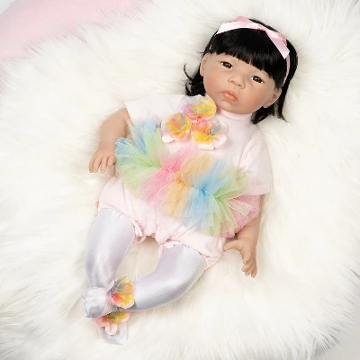 Paradise Galleries Rainbow Ballerina Doll, 19.5 Inch Reborn Toddler Inch Made In GentleTouch Vinyl, 5-Piece Reborn Doll Gift Set 1 Paradise Galleries Rainbow Ballerina Doll, 19.5 Inch Reborn Toddler Inch Made In GentleTouch Vinyl, 5-Piece Reborn Doll Gift Set