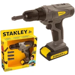 Red Tool Box Stanley Jr. Battery Operated Toy Drill