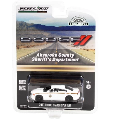 2011 Dodge Charger Pursuit White "Absaroka County Sheriff's Department" "Hobby Exclusive" 1/64 Diecast Model Car By Greenlight 2 2011 Dodge Charger Pursuit White "Absaroka County Sheriff's Department" "Hobby Exclusive" 1/64 Diecast Model Car By Greenlight - Image 2