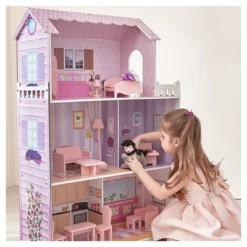 Teamson Kids Fancy Mansion Doll House With 13pcs Furniture -FUNKO Shop GUEST 34381084 457a 4c17 9d55 2e26d396394d