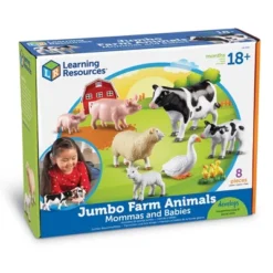 Learning Resources Jumbo Farm Animals Mommas And Babies - 8 Pieces, Ages 18+ Months Toddler Learning Toys, Farm Animal Figures For Kids -FUNKO Shop GUEST 399d2145 e312 4f82 ade5 04f7139155c8