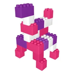 Waloo Sports Jumbo Building Blocks 25pc Set - Pink/Purple/White