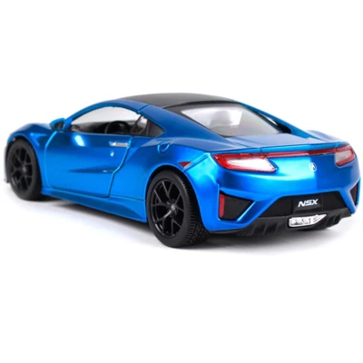 2018 Acura NSX Blue With Black Top 1/24 Diecast Model Car By Maisto 2 2018 Acura NSX Blue With Black Top 1/24 Diecast Model Car By Maisto - Image 2