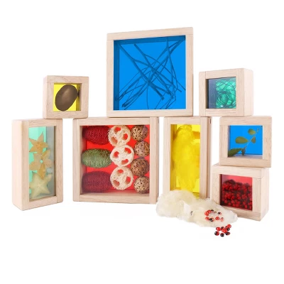 Guidecraft Primary Treasure Blocks - Set Of 8 2 Guidecraft Primary Treasure Blocks - Set Of 8 - Image 2