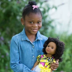 Ikuzi Dolls Pink & Yellow Dress Doll With Black Hair 18" Fashion Doll -FUNKO Shop GUEST 401a9ec0 5e6a 4409 b19d 4217ee699fc0