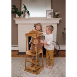 Remley Kids Wooden Marble Pyramid With Marbles -FUNKO Shop GUEST 41109014 5849 4045 9132 097c097ea238