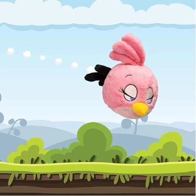 Mighty Mojo Angry Birds Collectible Plush Doll Stella Pink 8" 1 Mighty Mojo Angry Birds Collectible Plush Doll Stella Pink 8"