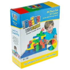 Strictly Briks Toy Large Building Blocks For Kids And Toddlers, 100% Compatible With All Major Brands,10 Multi Colors, 84 Pieces - Ages 3 And Up -FUNKO Shop GUEST 4456429e 7324 467d bc50 a9c28d84d46b