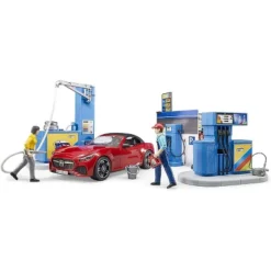 Bruder Bworld Gas Service Station With Shop, Car Wash And Roadster Car -FUNKO Shop GUEST 4549cb9e 9098 4d7a 9a18 dedcba5ed081