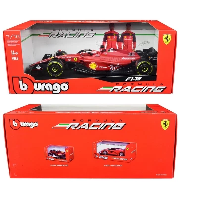 Ferrari F1-75 #16 Charles Leclerc "Ferrari Racing" Formula One F1 (2022) "Formula Racing" 1/18 Diecast Model Car By Bburago 2 Ferrari F1-75 #16 Charles Leclerc "Ferrari Racing" Formula One F1 (2022) "Formula Racing" 1/18 Diecast Model Car By Bburago - Image 2