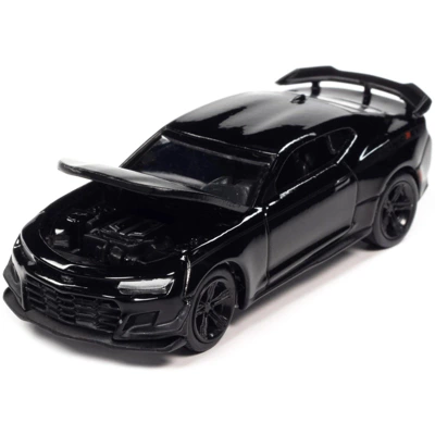 2019 Chevrolet Camaro Nickey ZL1 1LE Black W/Matt Black Hood & Stripes Ltd Ed To 14910 Pcs 1/64 Diecast Model Car By Auto World 2 2019 Chevrolet Camaro Nickey ZL1 1LE Black W/Matt Black Hood & Stripes Ltd Ed To 14910 Pcs 1/64 Diecast Model Car By Auto World - Image 2
