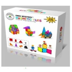 Novelty Gift OMG! Magnetic Tiles Mystery Toy Box [48 Pieces! Storage Bag Included
