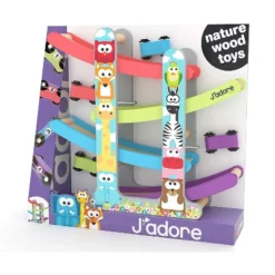 J'adore J'adore Wooden Animal Race Track Playset